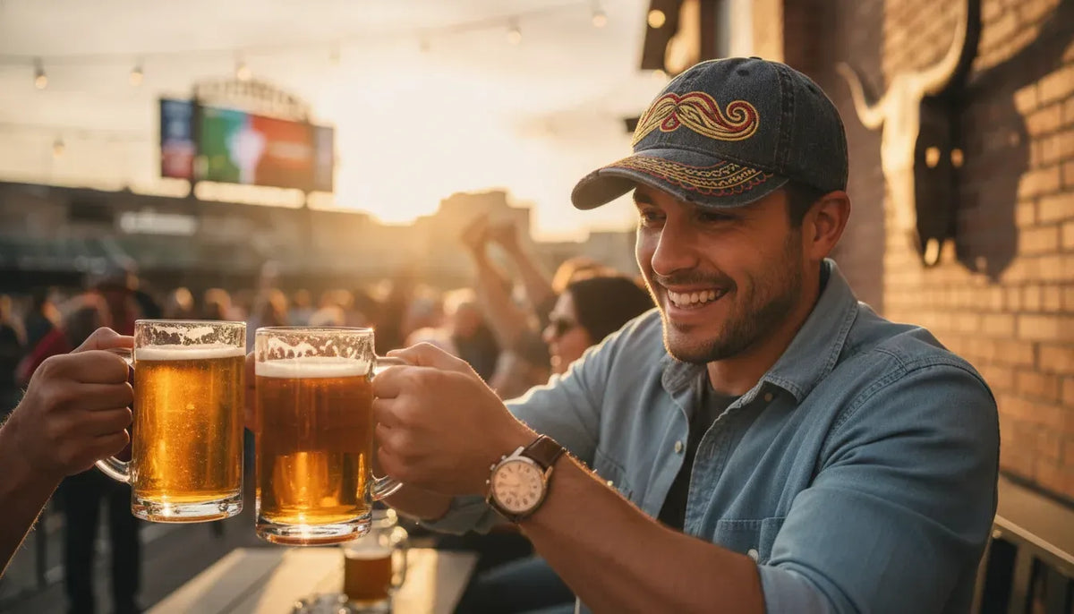 Beisbol Barbas hat Texas style for Mexican-American game-day pride