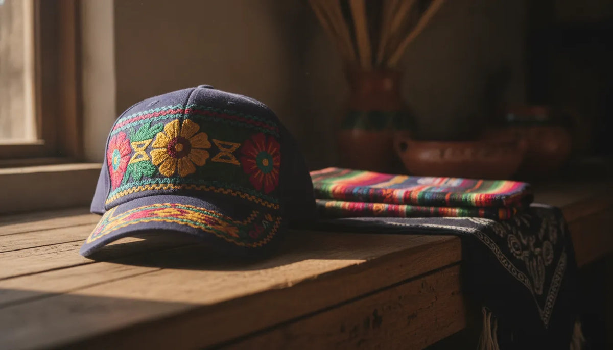 Authentic Beisbol Dandy baseball cap with handcrafted embroidery and Mexican-made craftsmanship