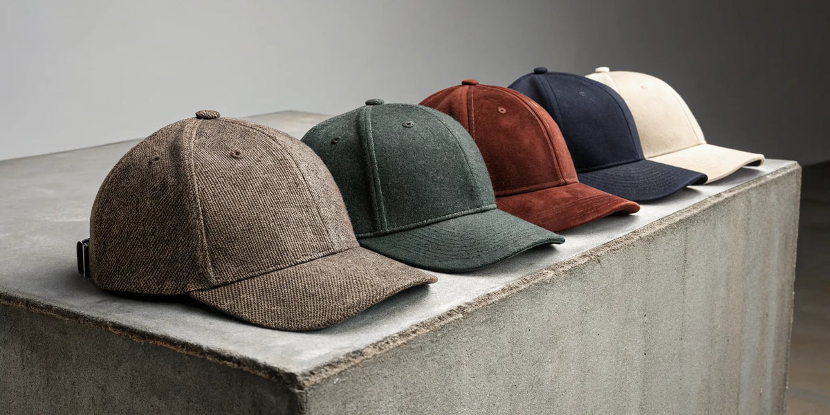 A collection of colorful Beisbol Dandy hats in various styles.