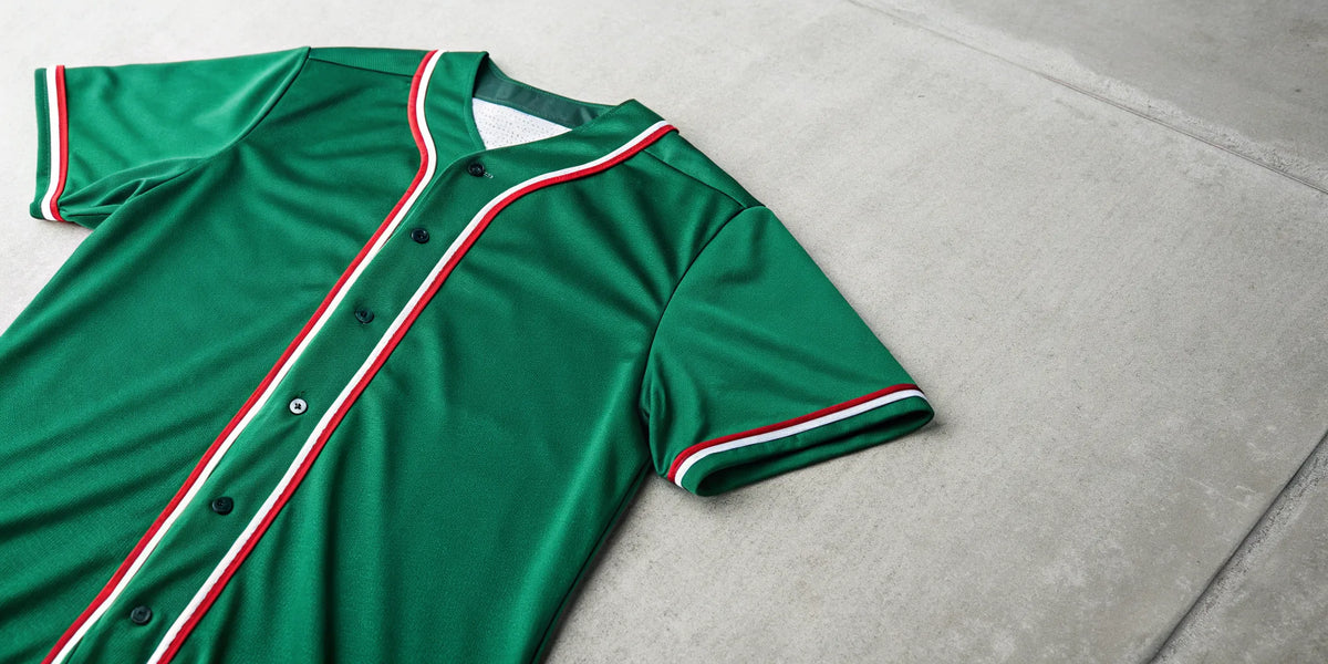 Authentic green Mexico World Baseball Classic jersey.