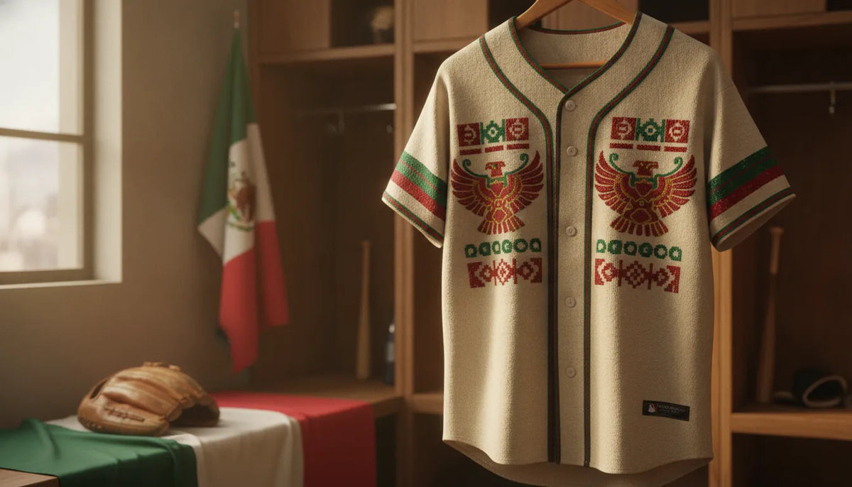 Jersey de béisbol de México bordado con orgullo