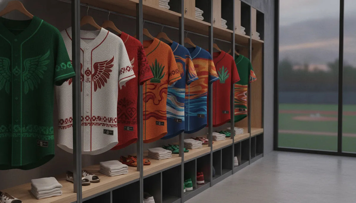 Mexican baseball jersey colors representing national and state pride