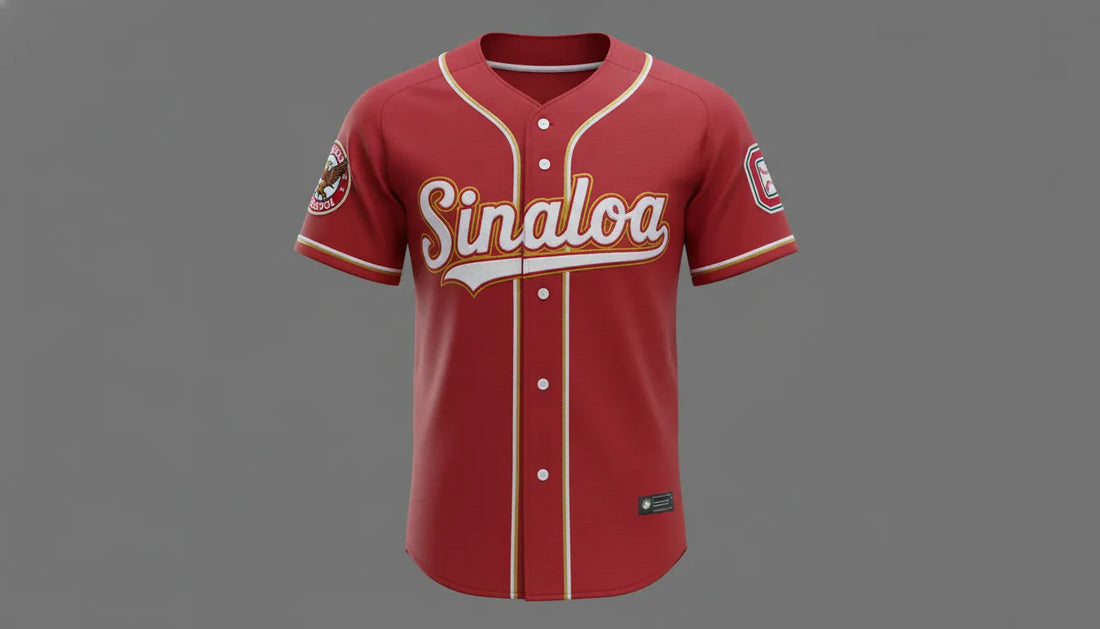 Sinaloa red baseball jersey