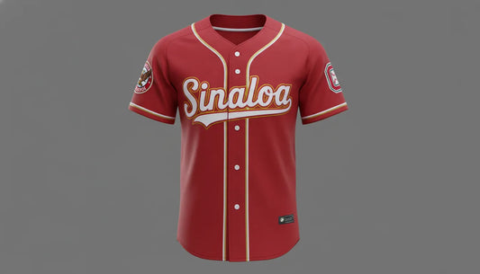 Sinaloa red baseball jersey