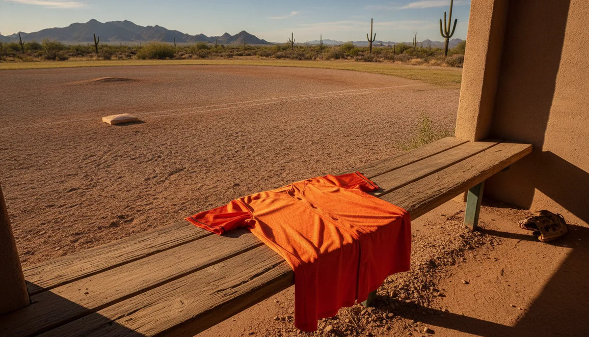 Orange Sonora baseball jersey representing state pride
