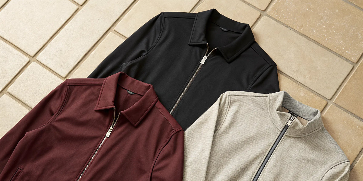 A selection of Diamondbacks beisbol apparel including three zip-up jackets.