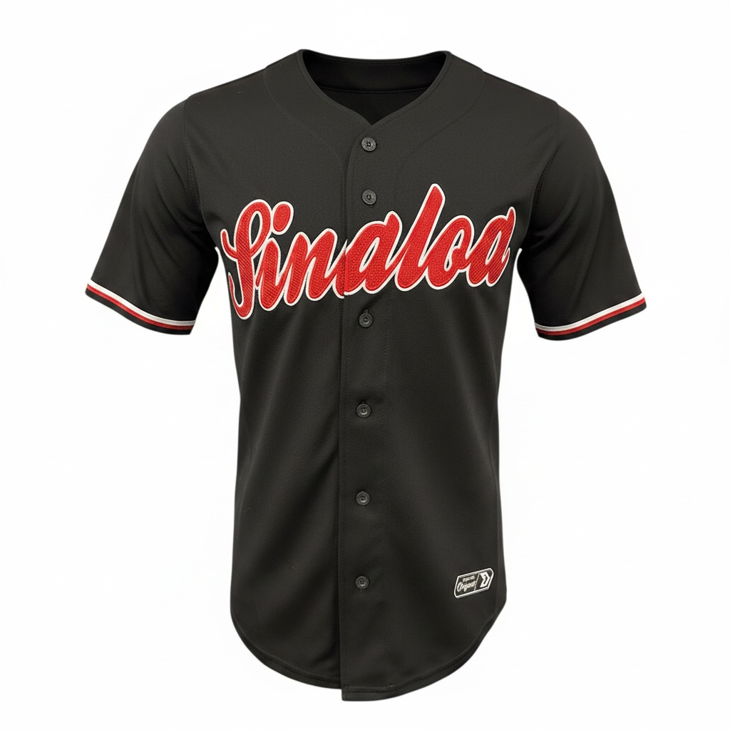 Sinaloa Red Mexican baseball jersey