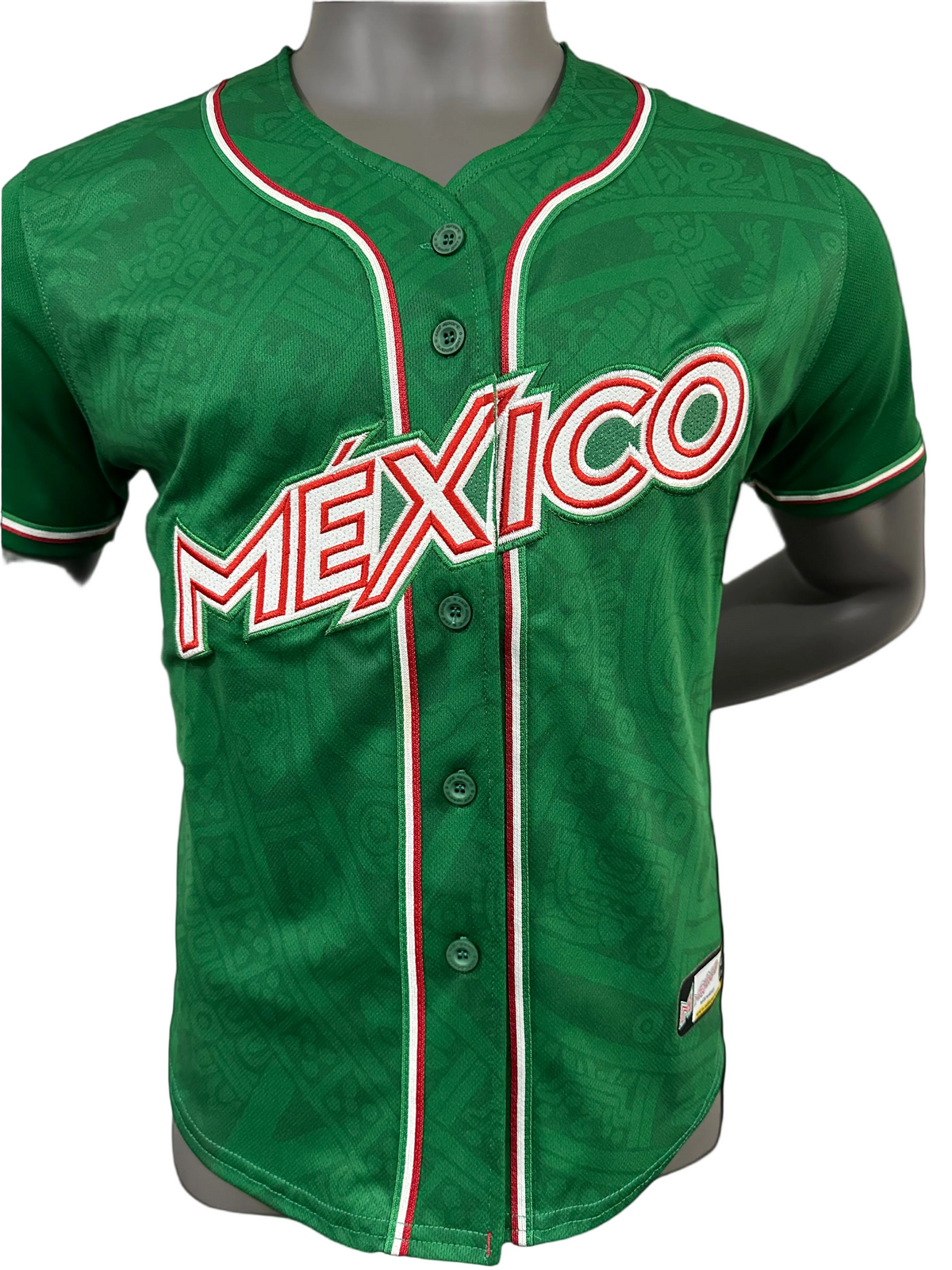 Mexico Retro Green Baseball Jersey