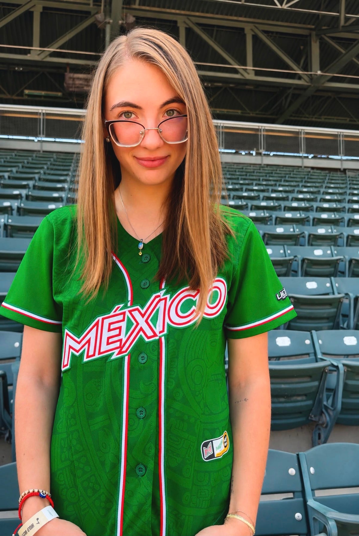 Mexico Retro Green Baseball Jersey